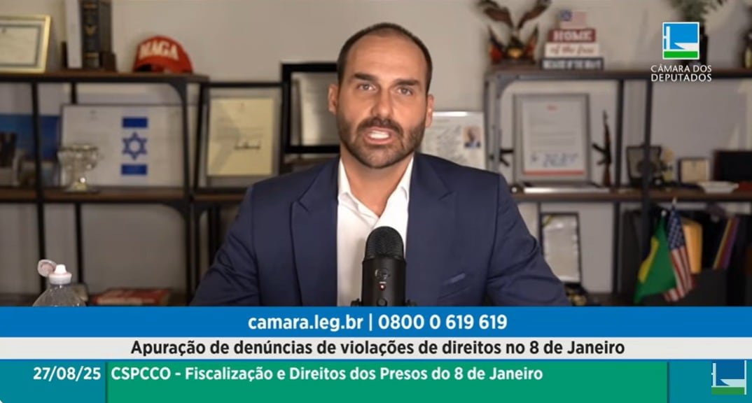 eduardo-bolsonaro-participa-de-ato-de-comissao-na-camara-por-videoconferencia-apos-6-meses-nos-eua