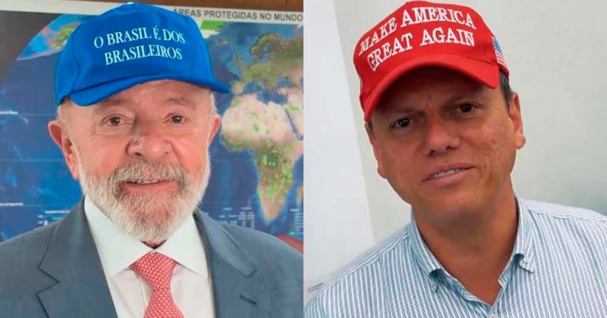 efeito-da-burrice-bolsonarista:-em-2026,-lula-de-verde-e-amarelo-e-tarcisio-de-bone-vermelho